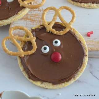 Reindeer Christmas Rice Cakes