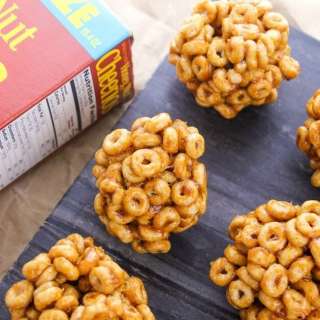Honey Nut Cheerio Balls - Easy Peanut Butter Cheerio Treats