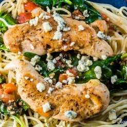 Chicken Spinach Spaghetti