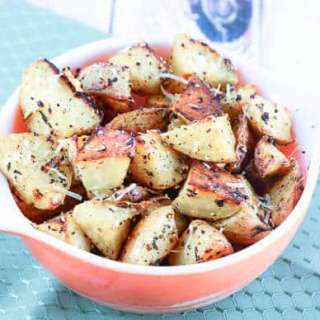 Oven Roasted Garlic Herb Parmesan Potatoes