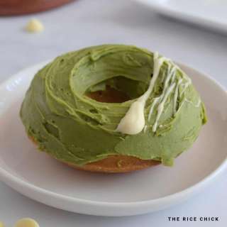 Matcha Baked Mochi Donuts