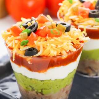 7 Layer Dip Cups