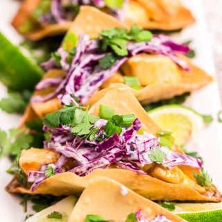 Bang Bang Chicken Wonton Tacos Recipe