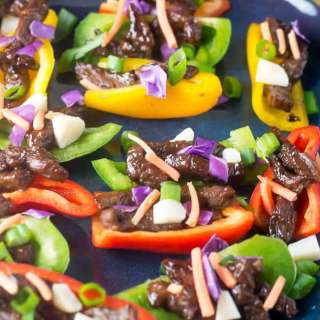 Korean BBQ Pepper Nachos #SundaySupper