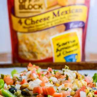 Cheesy Chicken Pepper Nachos