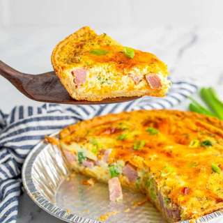 Leftover Ham and Broccoli Quiche