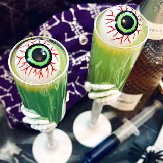 Color-Changing Halloween Mimosas