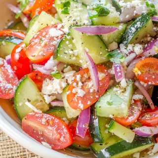 Cucumber Tomato Salad (With a Mexican Twist)