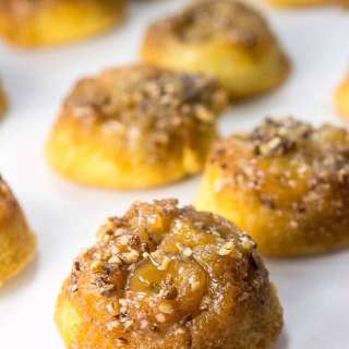 Bananas Foster Upside Down Cupcakes