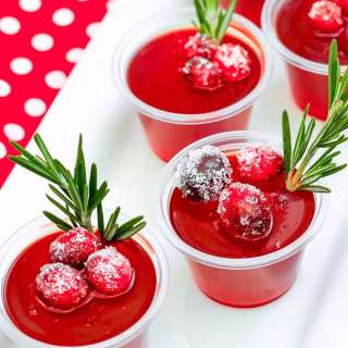 Cranberry Jello Shots