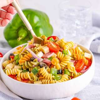 Tri-Color Rotini Pasta Salad Recipe