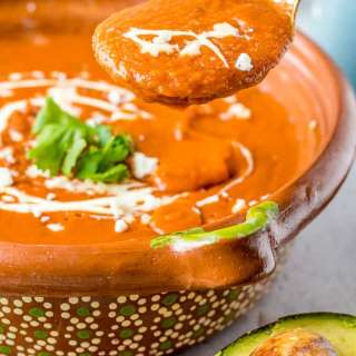 Sopa Tarasca (Pinto Bean Soup)
