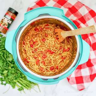 One Pot Taco Spaghetti (Instant Pot Recipe)