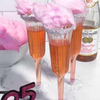 Cotton Candy New Year's Eve Mocktail For Kids