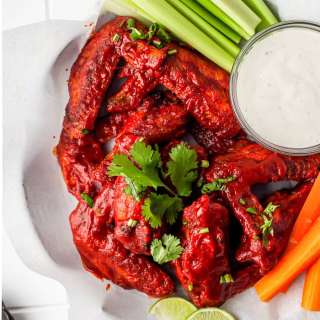 Air Fryer Spicy Honey Chicken Wings Recipe