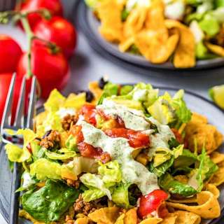 Taco Salad With Cilantro Lime Dressing Recipe