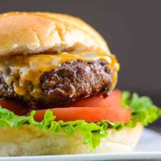 Asian BBQ Burger with Sriracha Mayo