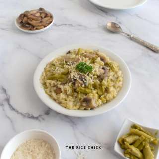 Asparagus Mushroom Risotto