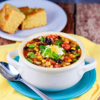 Slow Cooker Chicken Enchilada Soup