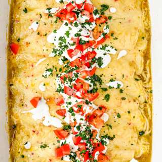 Green Chile Chicken Enchiladas Recipe