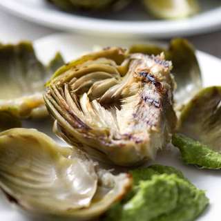 Grilled Artichokes and Artichoke Dipping Sauce