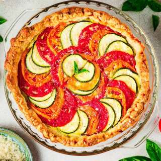 Tomato Zucchini Pie