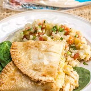 Baked Green Chile Chicken Empanadas