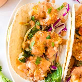 Air Fryer Bang Bang Shrimp Tacos