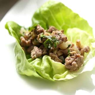 Turkey and Mushroom Lettuce Wrap
