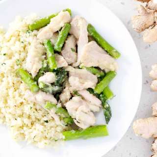 AIP Ginger Chicken and Asparagus Stir Fry
