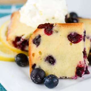 Cakey Lemon Blueberry Brownies
