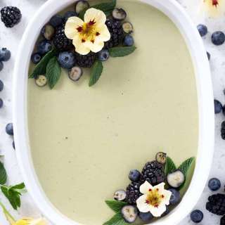 AIP Coconut Matcha Panna Cotta