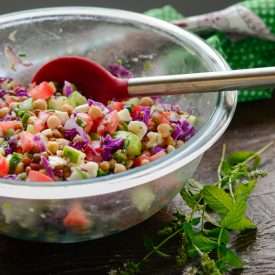 Chickpea and Lentil Salad