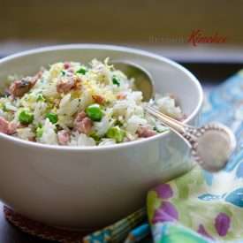 Easy Lemon Rice with Sausage and Pea