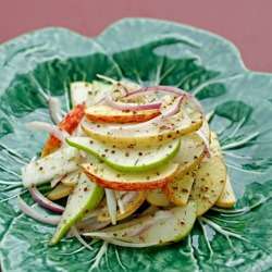 Apple pear radish salad