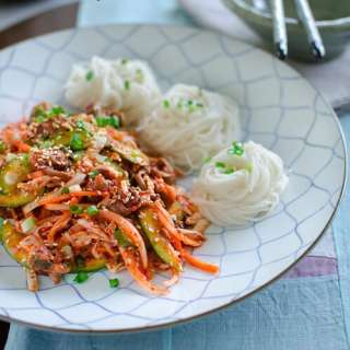 Spicy Korean Snail Salad with Vermicelli Noodles