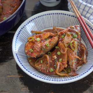 Korean Braised Mackerel and Radish