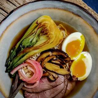 Venison Ramen with Homemade Broth