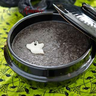 Halloween Black Sesame Porridge Breakfast