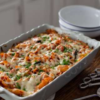 Baked Pasta with Ricotta and Roasted Vegetables