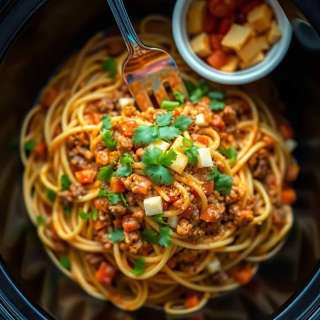 CROCKPOT TACO SPAGHETTI