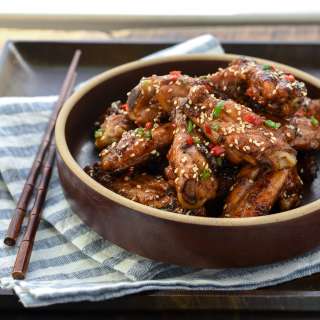 Korean Honey Garlic Chicken Wings
