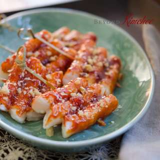 Rice Cake Skewers, Tteok Kkochi (떡꼬치)