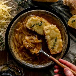 French Onion Soup with Wild Game Stock