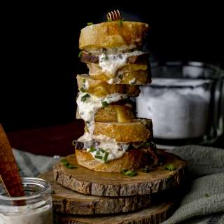 Mini Elk Steak Sandwiches with Horseradish Cream Sauce