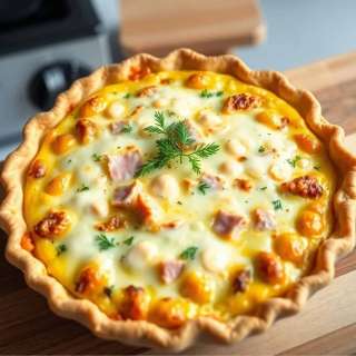 HAM AND CHEESE QUICHE