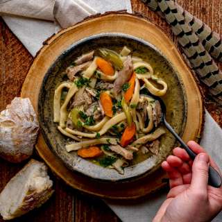 Classic Pheasant Noodle Soup