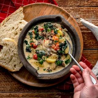 Venison Sausage and Gnocchi Soup