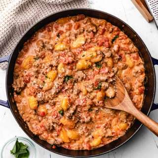 One Pot Creamy Sausage Gnocchi