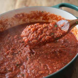Thick Homemade Spaghetti Sauce (A Big Batch Recipe)